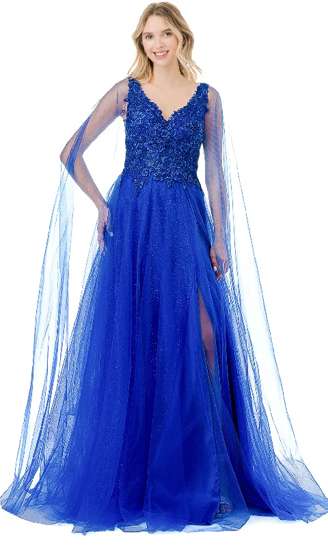 End Of Season Clearance Aspeed Design L2906T - Sleeveless V-Neck Prom Gown