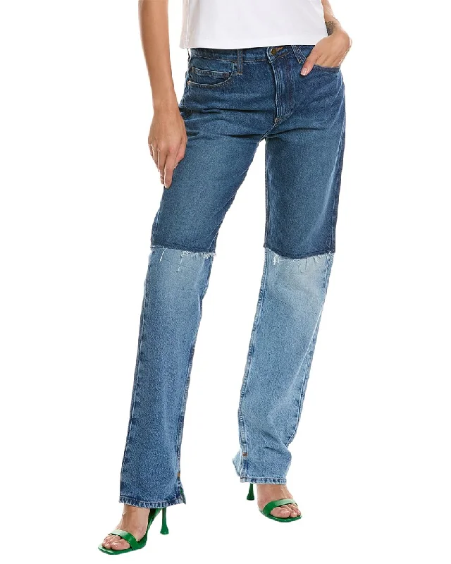 Limited Stock, Big Sale FRAME Denim The Fashion Patchwork Straight Jean