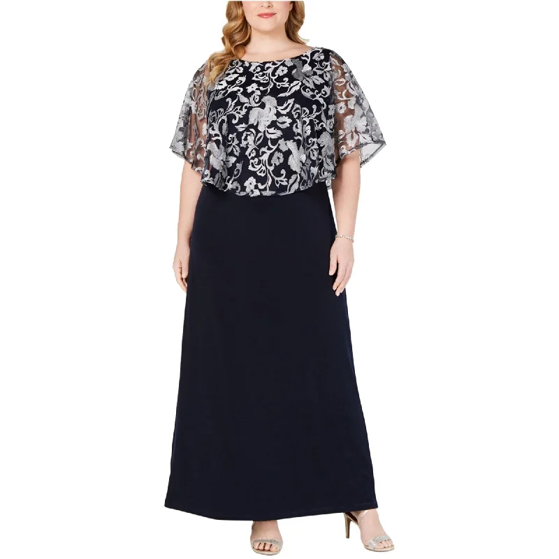 Casual Wear Connected Apparel Womens Embroidered Gown Dress