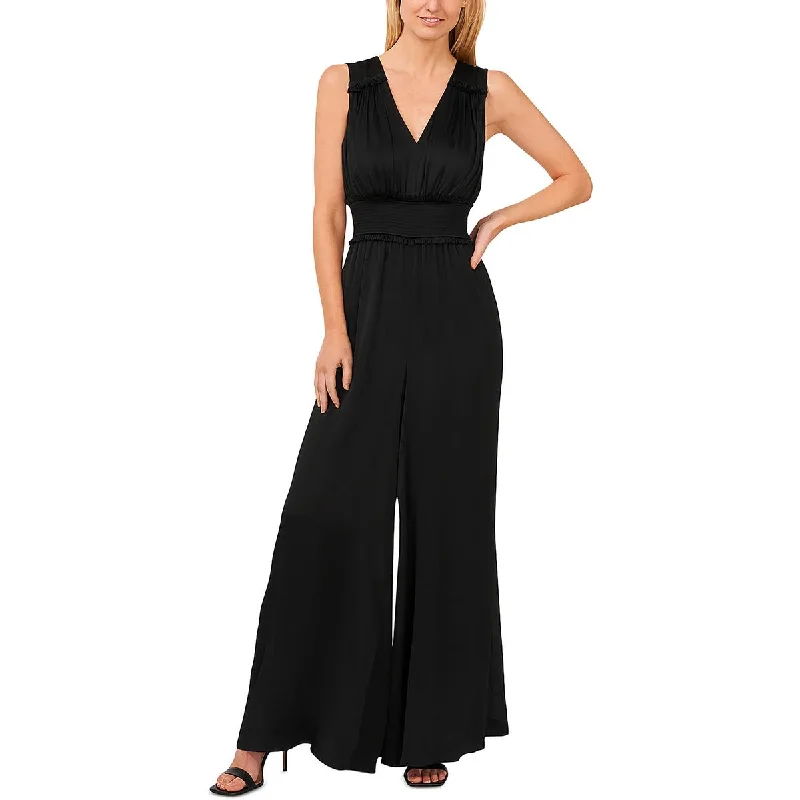 Stylish Looks Womens Sleeveless Wide Leg Jumpsuit