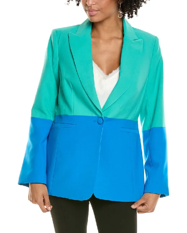 Rocker Chic Fashion Tahari ASL Colorblock Blazer