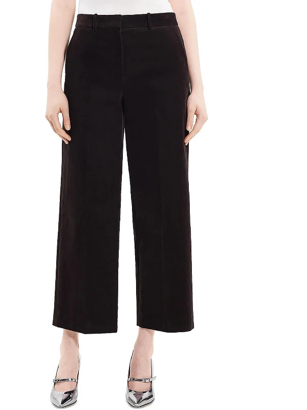 Evening Elegance Womens Relaxed High Rise Wide Leg Pants