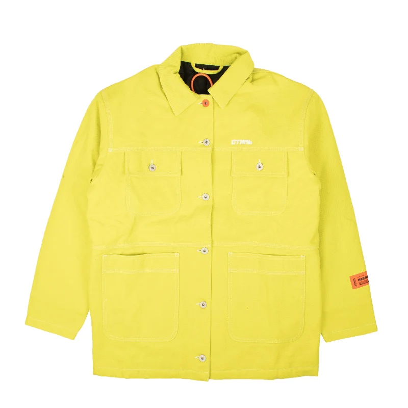 Budget Friendly Fashion Heron Preston Canvas Worker Jacket - Yellow