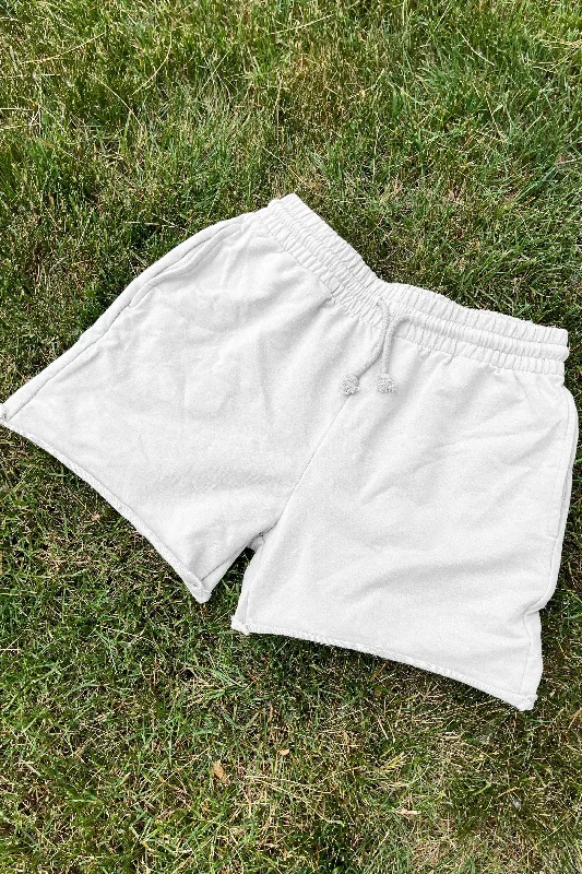 Seize Bargains Sweat Shorts - White