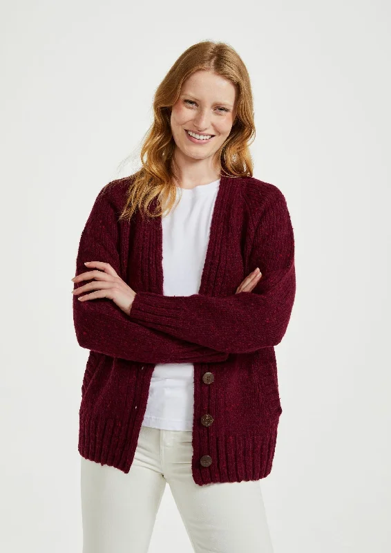 Hot Styles Ladies' Donegal Cardigan with Side Pockets | Berry