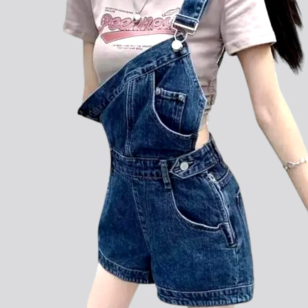 Graceful Fashion Fashion loose women's jean overall