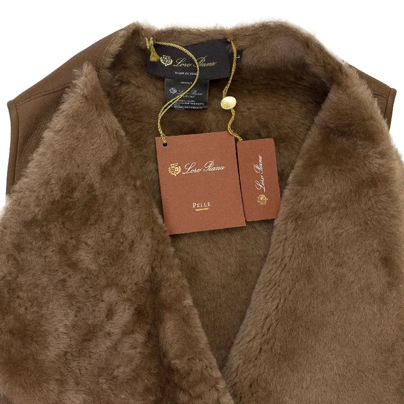 Fashion-Forward FUR BROWN JACKET