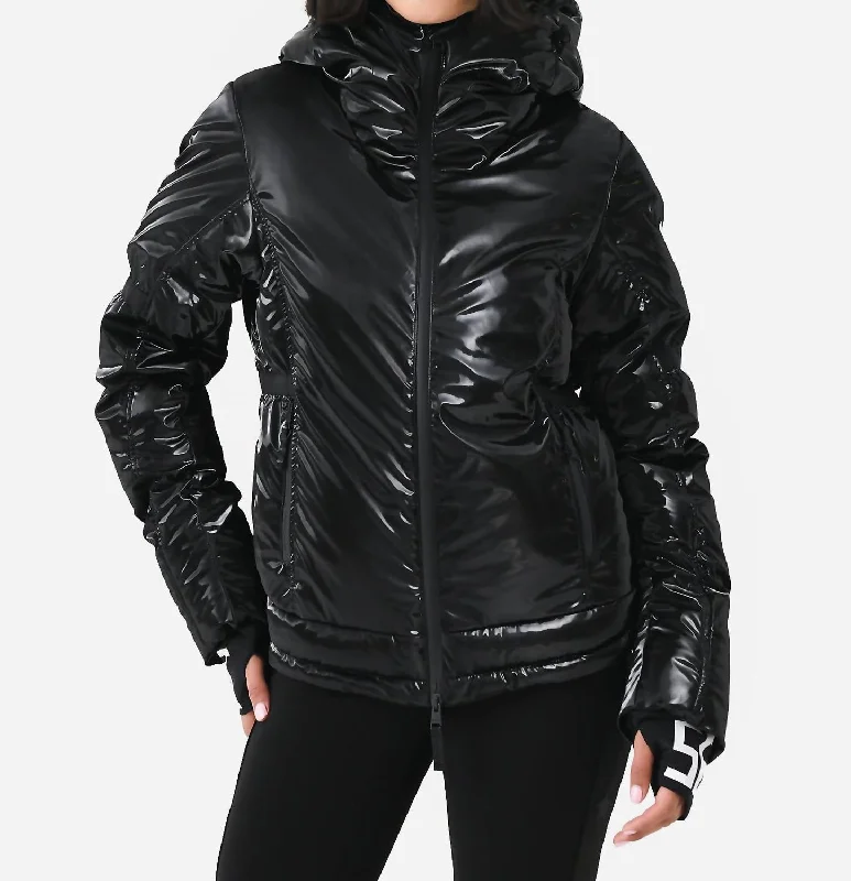 Versatile Wardrobe Essentials Joanna Glam Ski Jacket In Black