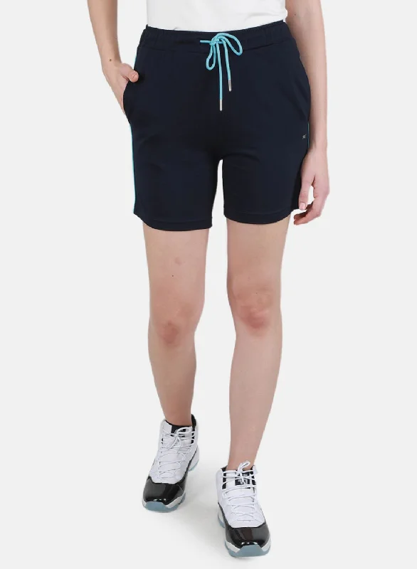 Trendsetting Threads Women NAvy Blue Solid Short