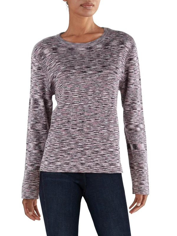 Holiday Glam Womens Viscose Aztec Print Pullover Sweater