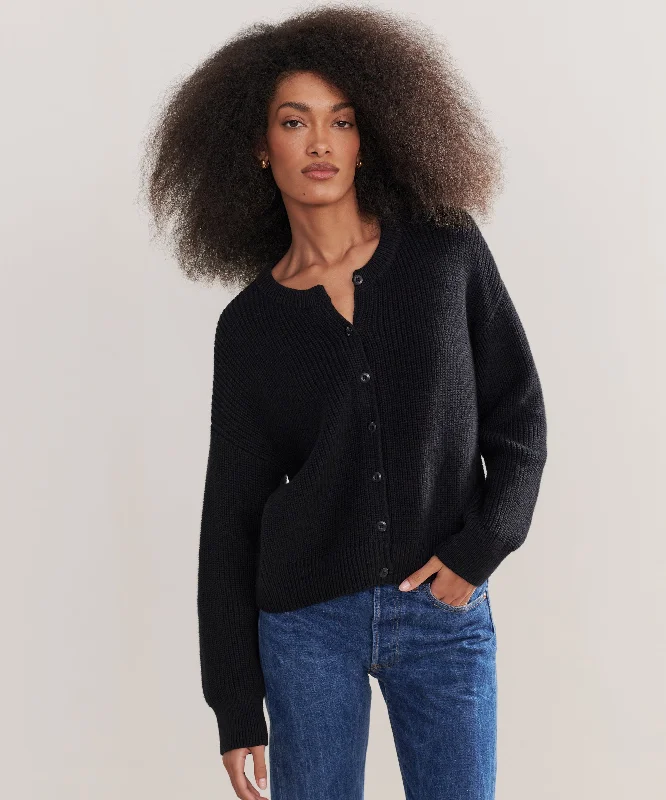 Stylish Savings Cotton Hayes Crewneck Cardigan