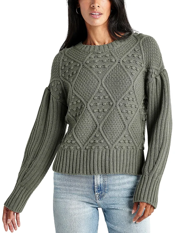 Elegant Attire For The Modern Lady Womens Knit Mocked Neck Pullover Sweater