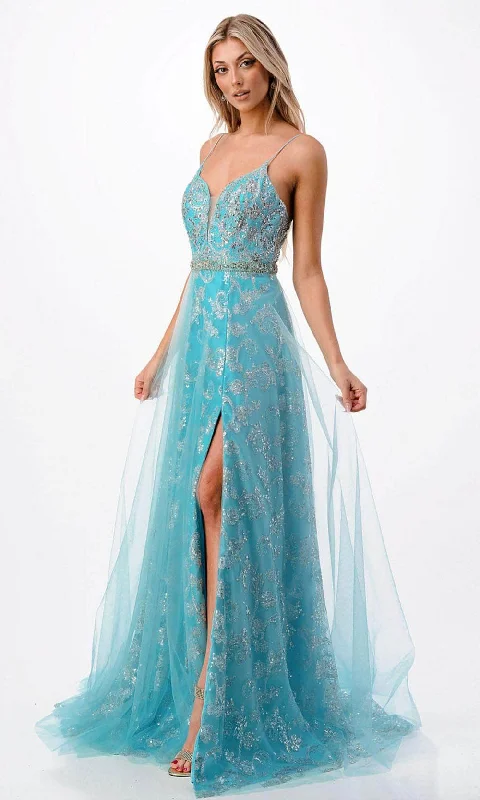 Boutique Styles Trevi Collection P2203 - Beaded Evening Gown