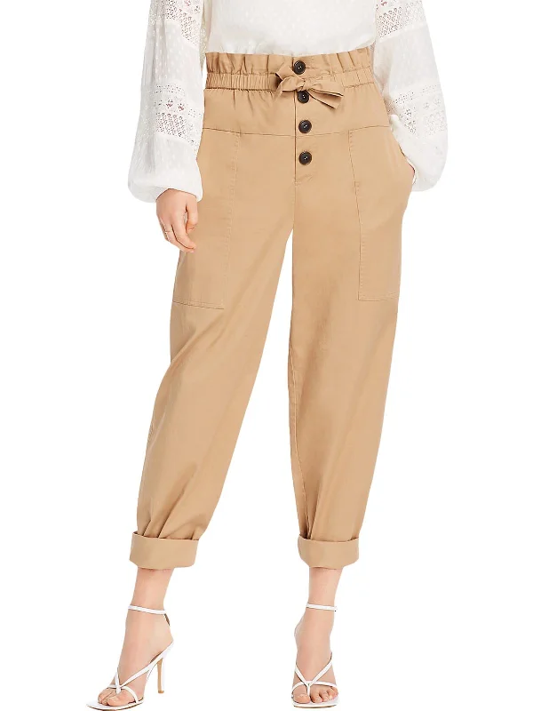 Fashion Forward Lola Womens Cropped Wide Leg Pants