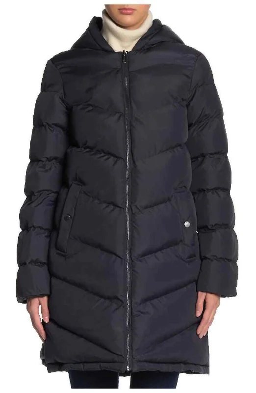 Embrace New Fashion Liberta Parka Down Jacket In Black