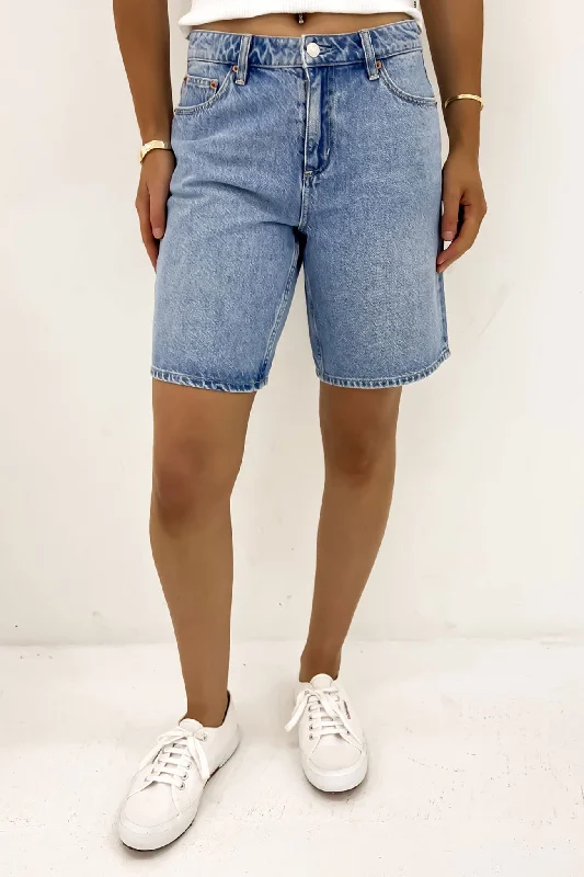 Budget-Friendly Fashion Mid Baggy Short Yesterdays Blue