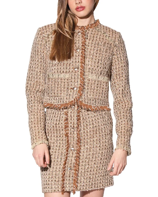 City Fashion Walter Baker Irene Boxy Fit Wool-Blend Jacket