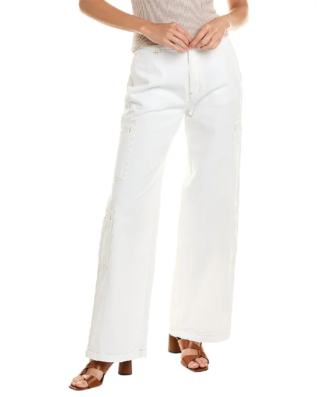 Mega Sales HUDSON Jeans White High-Rise Wide Leg Jean