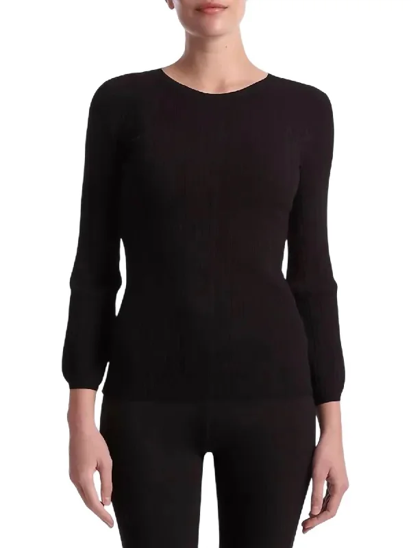 Winter Warm - Up Sale Guide Top In Black