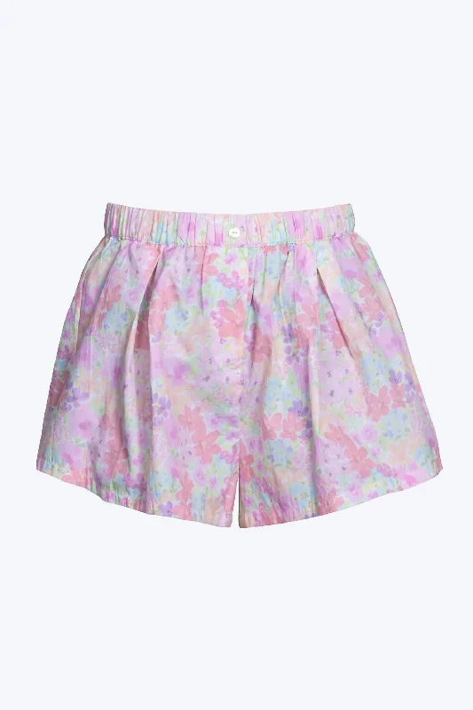 Shop Sales Kennedy Floral-Print Cotton-Poplin Shorts In Pink Multi