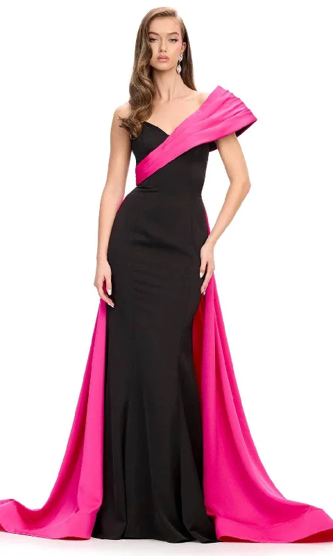 Elevate Your Wardrobe Ashley Lauren 11735 - Asymmetrical One-Shoulder Evening Gown