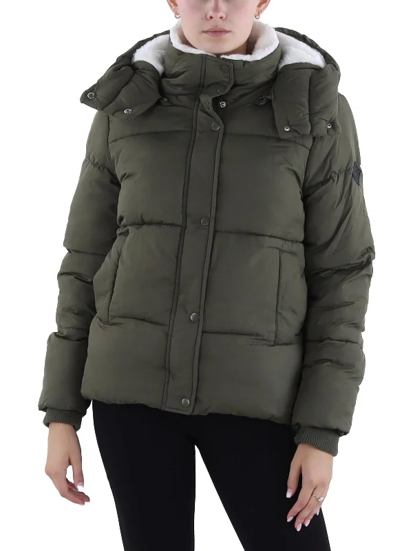 Trend Driven Wardrobe Womens Fleece Lined Quilted Puffer Jacket