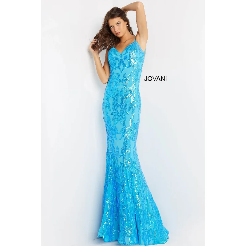 Unleash Your Fashion Jovani Fitted Embellished Prom Gown 07784