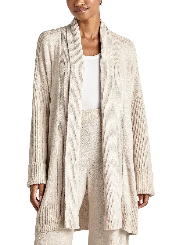 Comfort Meets Fashion Womens Open Front Ribbed Cardigan Sweater