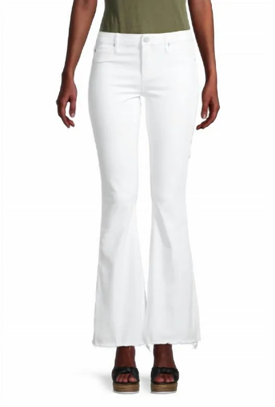 Chic Trend Collection Faith Flare Jeans In Grove