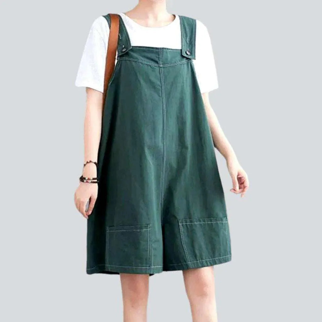 Relaxed Style Baggy women's denim overall