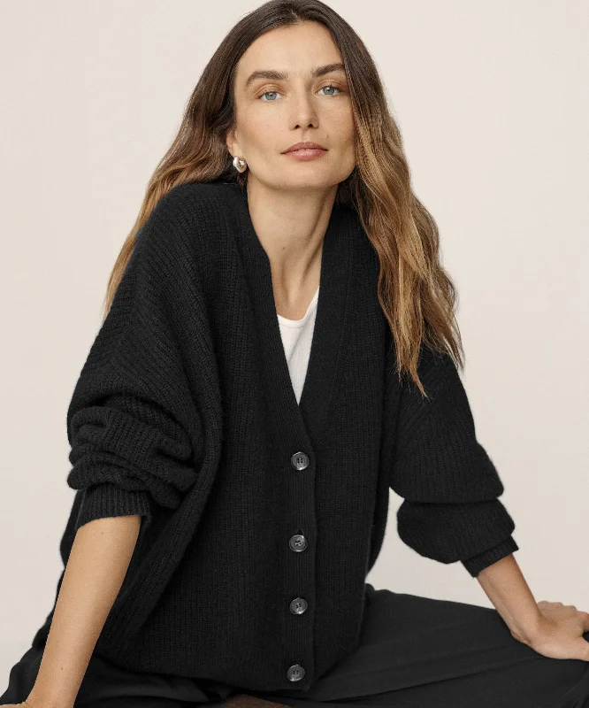 Fashion Deal Cashmere Cocoon Cardigan