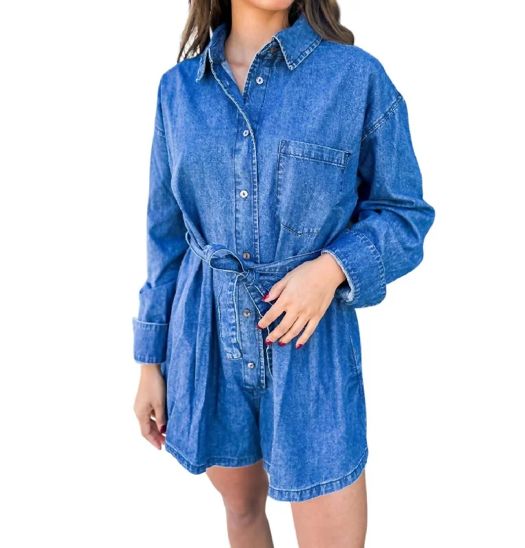 Big Discounts Austin Romper In Blue