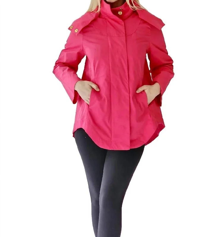 Seasonal Clearance Savina Rain Jacket In Pink