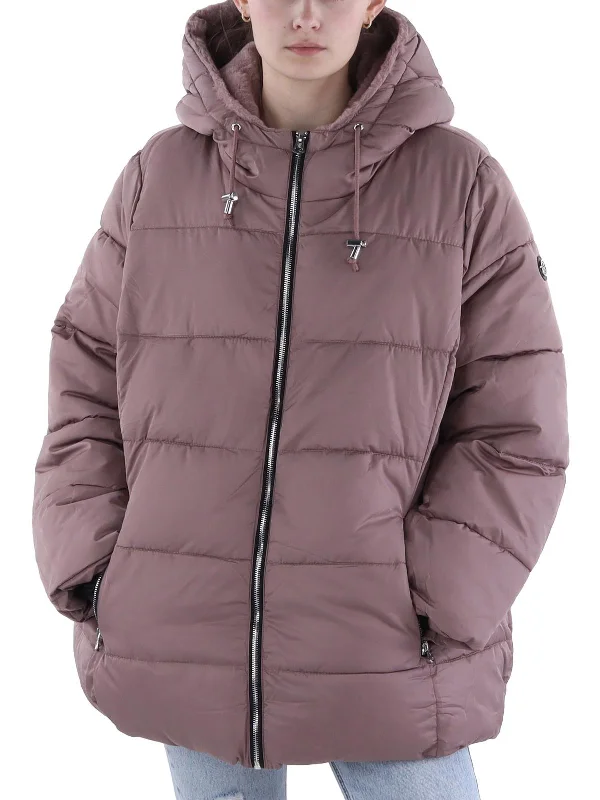 Unleash Your Style Womens Insulated Faux Fur Lined Puffer Jacket