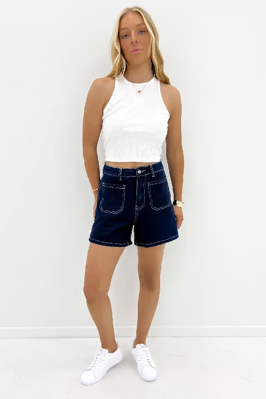 Limited Time Offer Cecil Denim Short Dark Blue