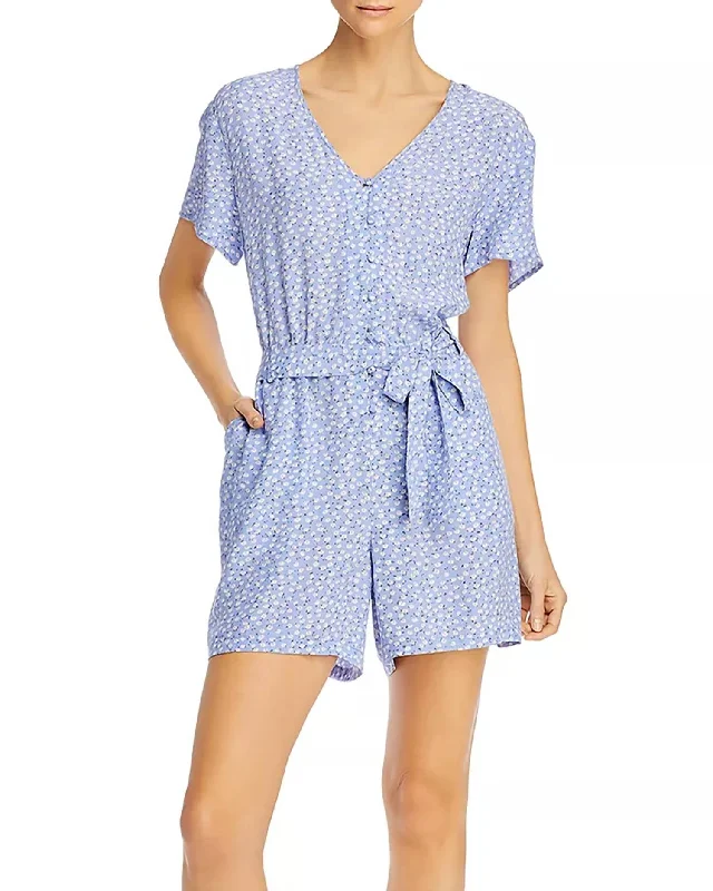 Fashion Sale Women's Sophia Romper In Sky Blue Daisies