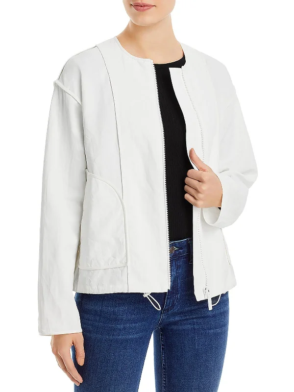 Your Timeless Wardrobe Awaits Womens Lightweight Inside Out Seamed Bomber Jacket