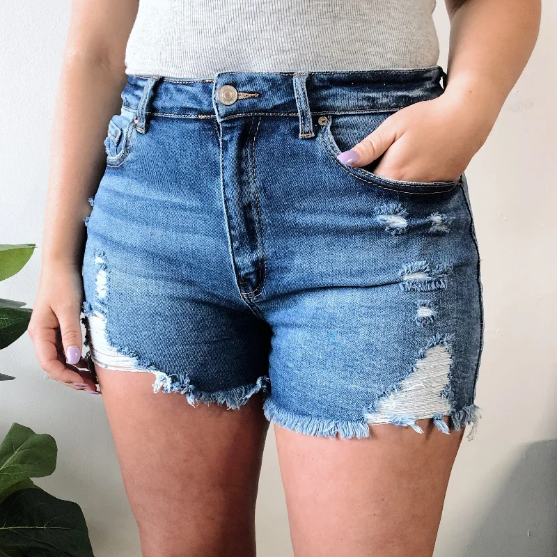 Discover Promotions Beck Denim Shorts • Dark Wash