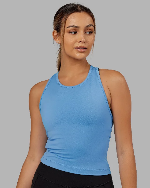 Comfort First Women's Fashion Flow Performance Tank - Azure Blue