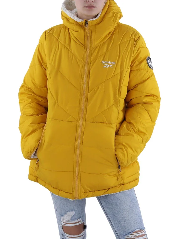 Trendy Urban Attire Womens Insulated Hooded Puffer Jacket