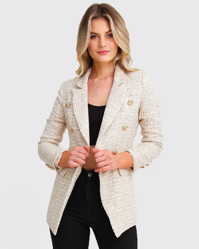 Fashion Forward Princess Polina Textured Weave Blazer