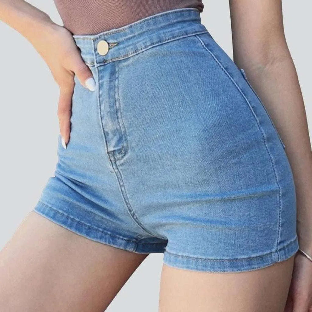 Mid Season Sale No front pocket denim shorts