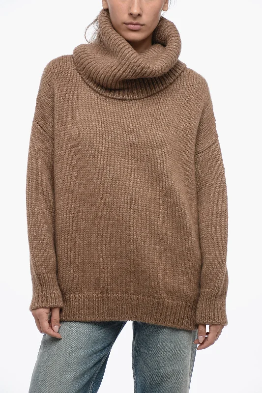 Seasonal Sale Dolce & Gabbana Maxi Turtleneck Lama Wool Pullover