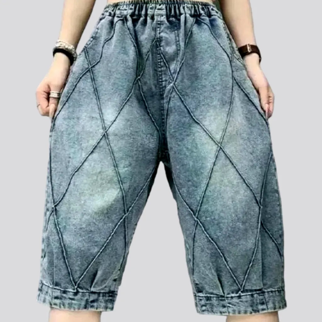 Daily Deals Sanded baggy jeans shorts
 for ladies