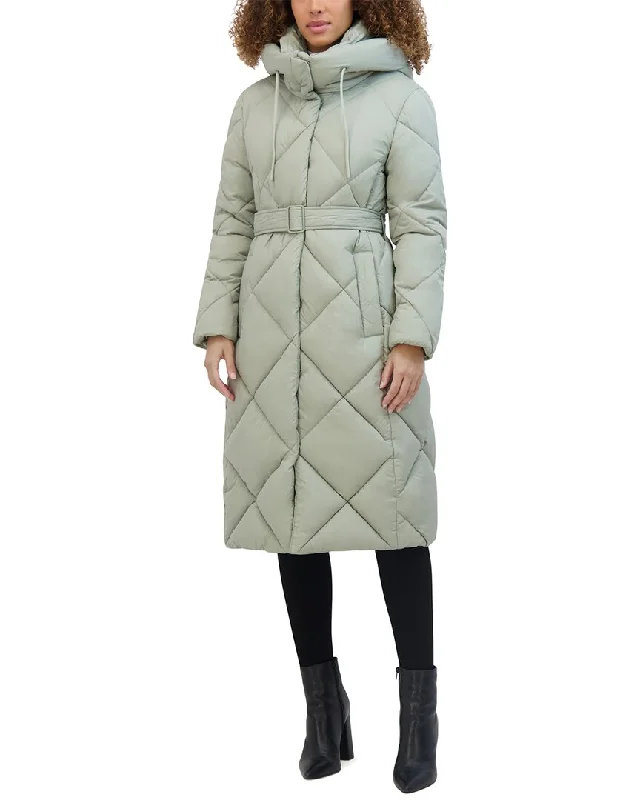 Odd Size Clearance Sale Kenneth Cole Powder Touch Matte Quilted Coat