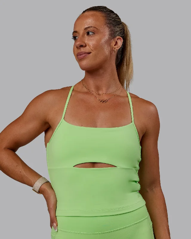 Cutting Edge Fashion Bree Masters Form Shelf Bra Tank - Pastel Lime