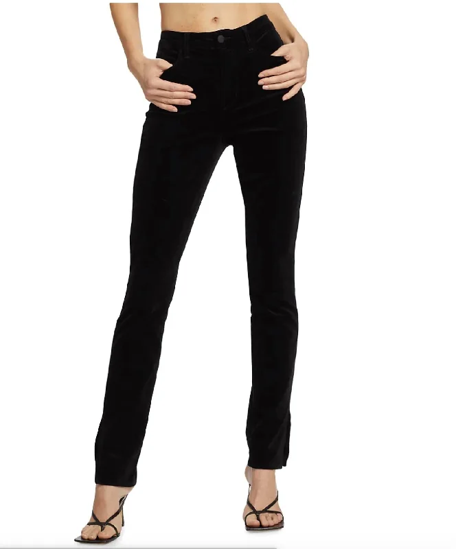 Fashion Forward Femininity Josie Velvet Jean In Noir