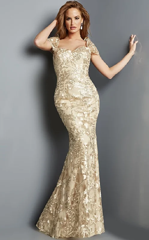 Seasonal Picks Jovani 23238 Cream Embroidered Sweetheart Evening Gown