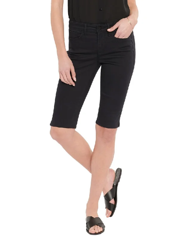 Chic Allure NYDJ Petite Bike Black Capri Jean