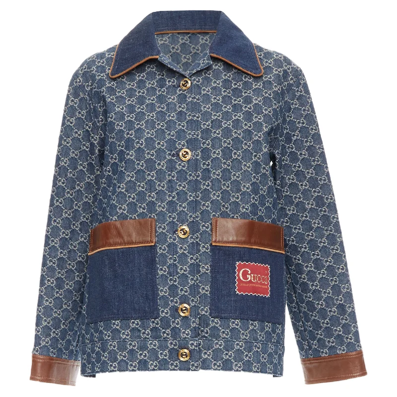 Style Upgrade Gucci Epilogue Washed Organic Denim GG Monogram Coat